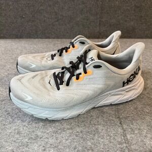 Hoka Arahi 6 Mens Running Shoes Light Gray Orange Black Size 10 D